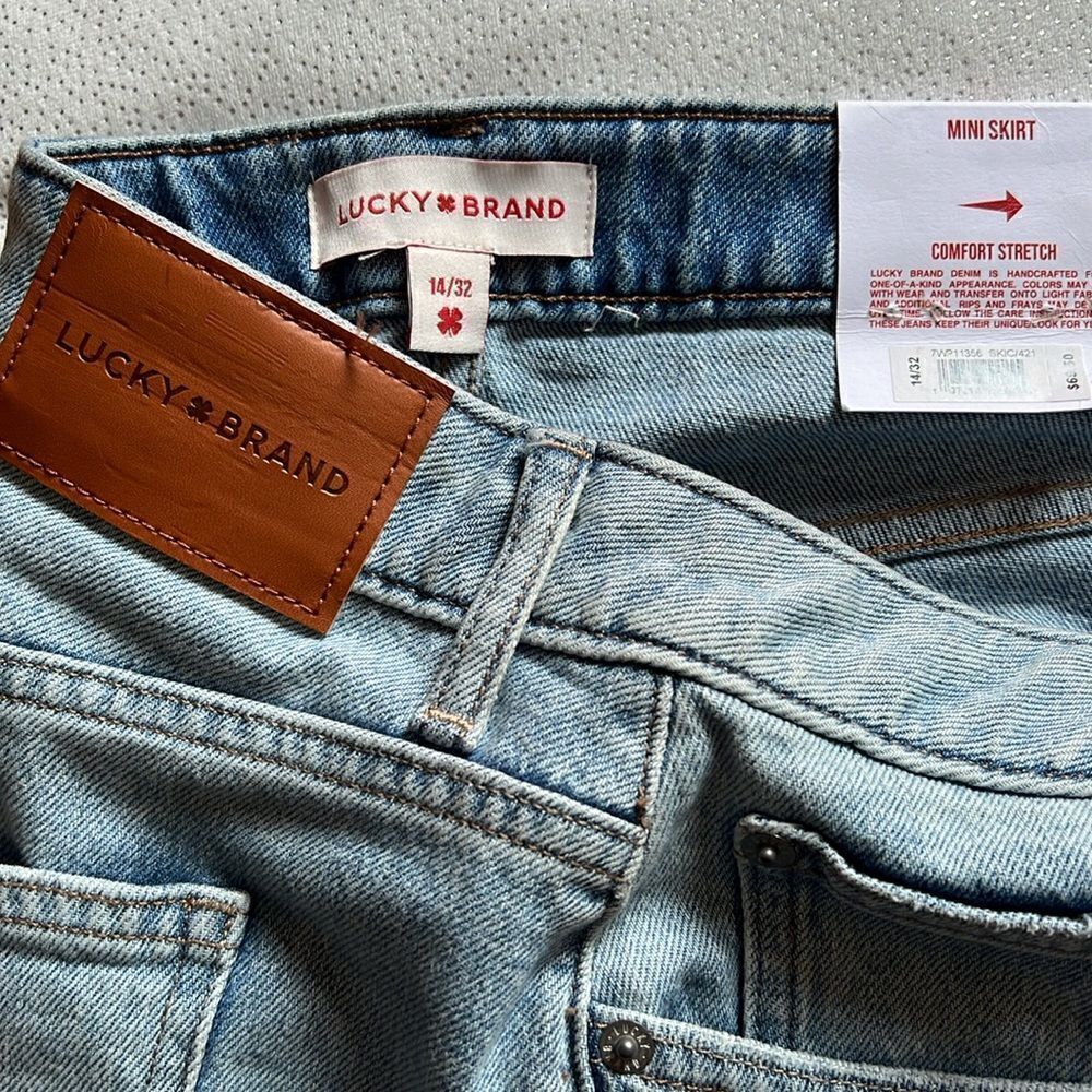 Lucky Brand Denim Mini Skirt Size 32 - Picture 10 of 11